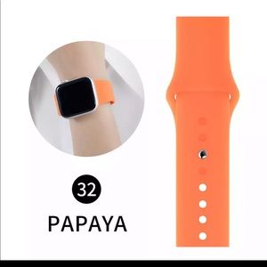 Orange Apple Watch band